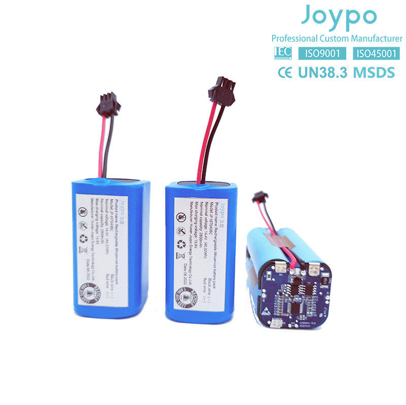 18650 রিচার্জেবল OEM লিথিয়াম ব্যাটারি প্যাক 14.4V 2800mAh রোবট ভ্যাকুয়াম ক্লিনারের জন্য