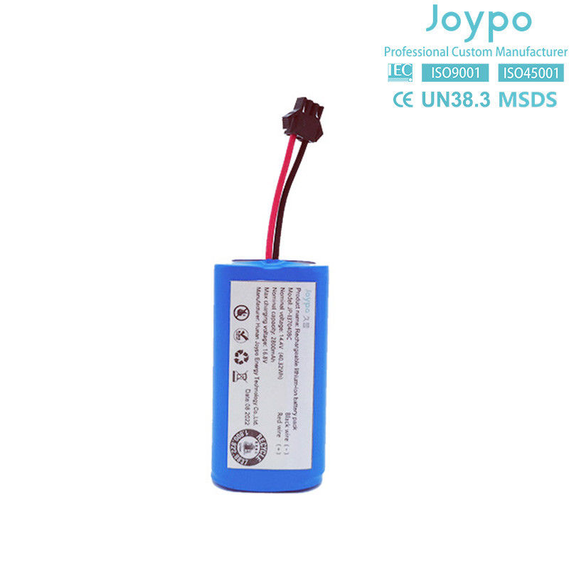 18650 রিচার্জেবল OEM লিথিয়াম ব্যাটারি প্যাক 14.4V 2800mAh রোবট ভ্যাকুয়াম ক্লিনারের জন্য