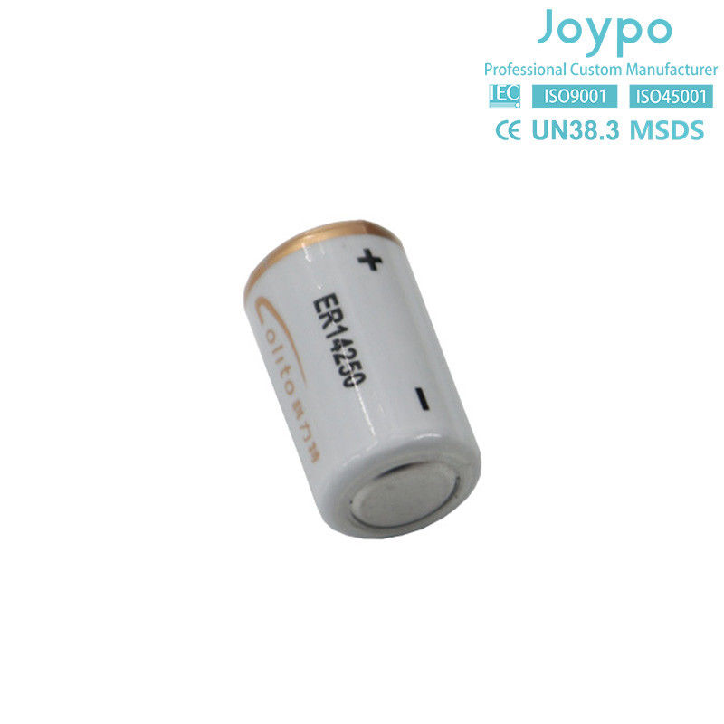 স্পাইরাল টাইপ 1/2AA ER14250M লিথিয়াম ব্যাটারি 3.6V 1000mAh লিথিয়াম Thionyl ক্লোরাইড ব্যাটারি