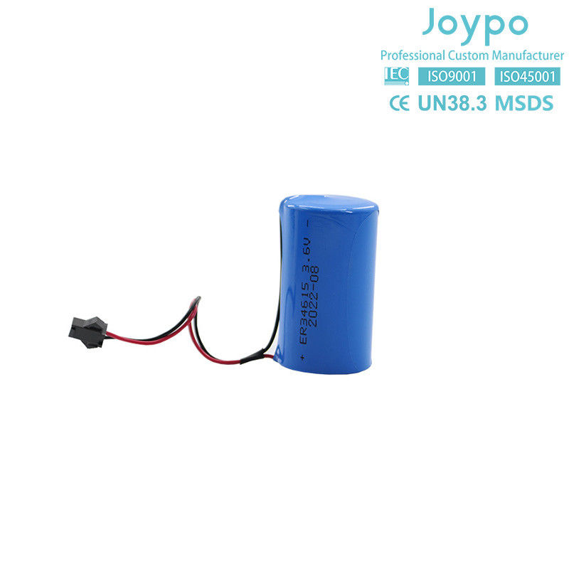ER34615M লিথিয়াম থিয়নিল ক্লোরাইড ব্যাটারি 3.6V 14500MAh নন-রিচার্জেবল স্পাইরাল টাইপ