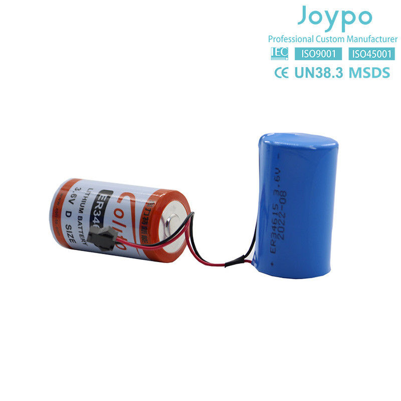 ER34615M লিথিয়াম থিয়নিল ক্লোরাইড ব্যাটারি 3.6V 14500MAh নন-রিচার্জেবল স্পাইরাল টাইপ