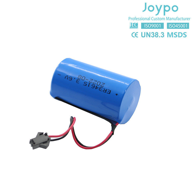 ER34615M লিথিয়াম থিয়নিল ক্লোরাইড ব্যাটারি 3.6V 14500MAh নন-রিচার্জেবল স্পাইরাল টাইপ